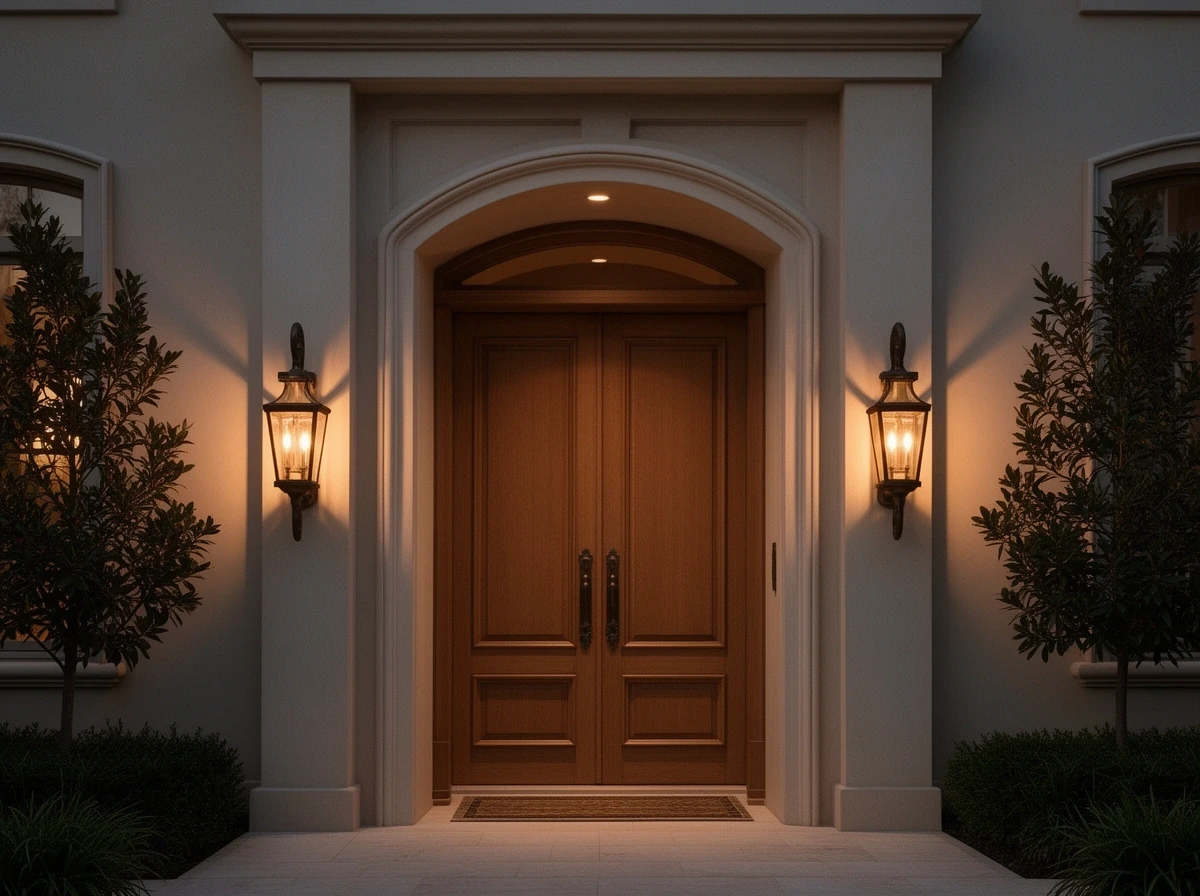 Villa entrance sconces