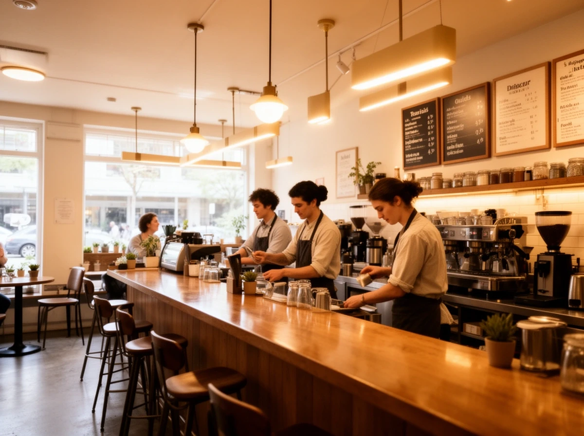 Cafe counter pendants